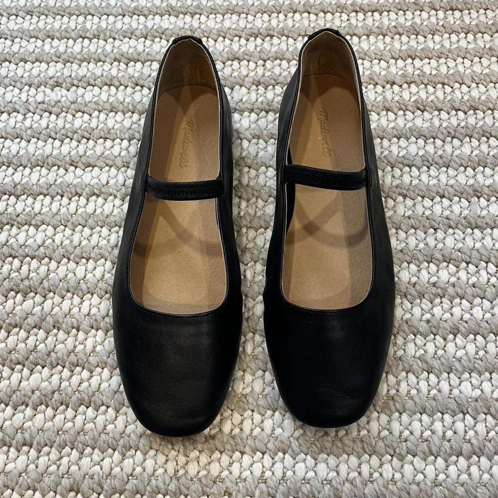 SOLD!! Madewell The Greta Ballet Flat in Black - Picture 2 of 6